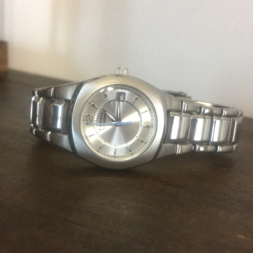 Watch Fossil Blue Vintage Like new.